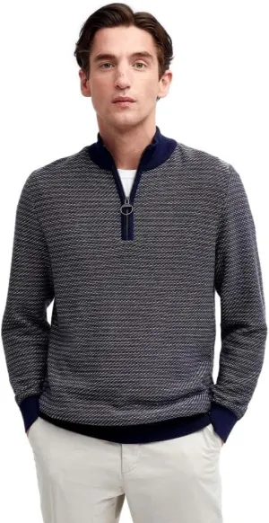 Barbour Men's Dunstan Half-Zip Jumper, Navy