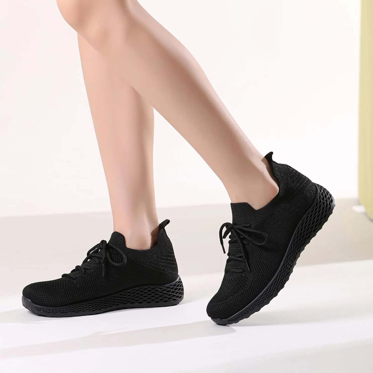 Bernal Womens Walking Tennis Shoes Casual Non Slip Gym Workout Shoes Breathable Mesh Working Sneakers
