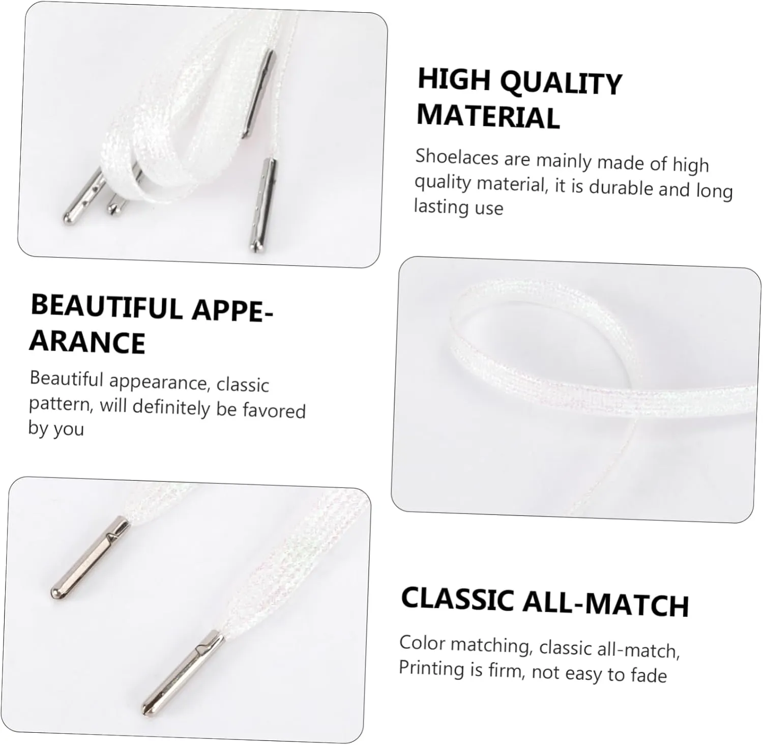 BESPORTBLE Colorful Shoelaces Tie Shoe Laces Shoes Lace Sneakers Shoelace Flat Shoelaces Plastic Shoelace All-match