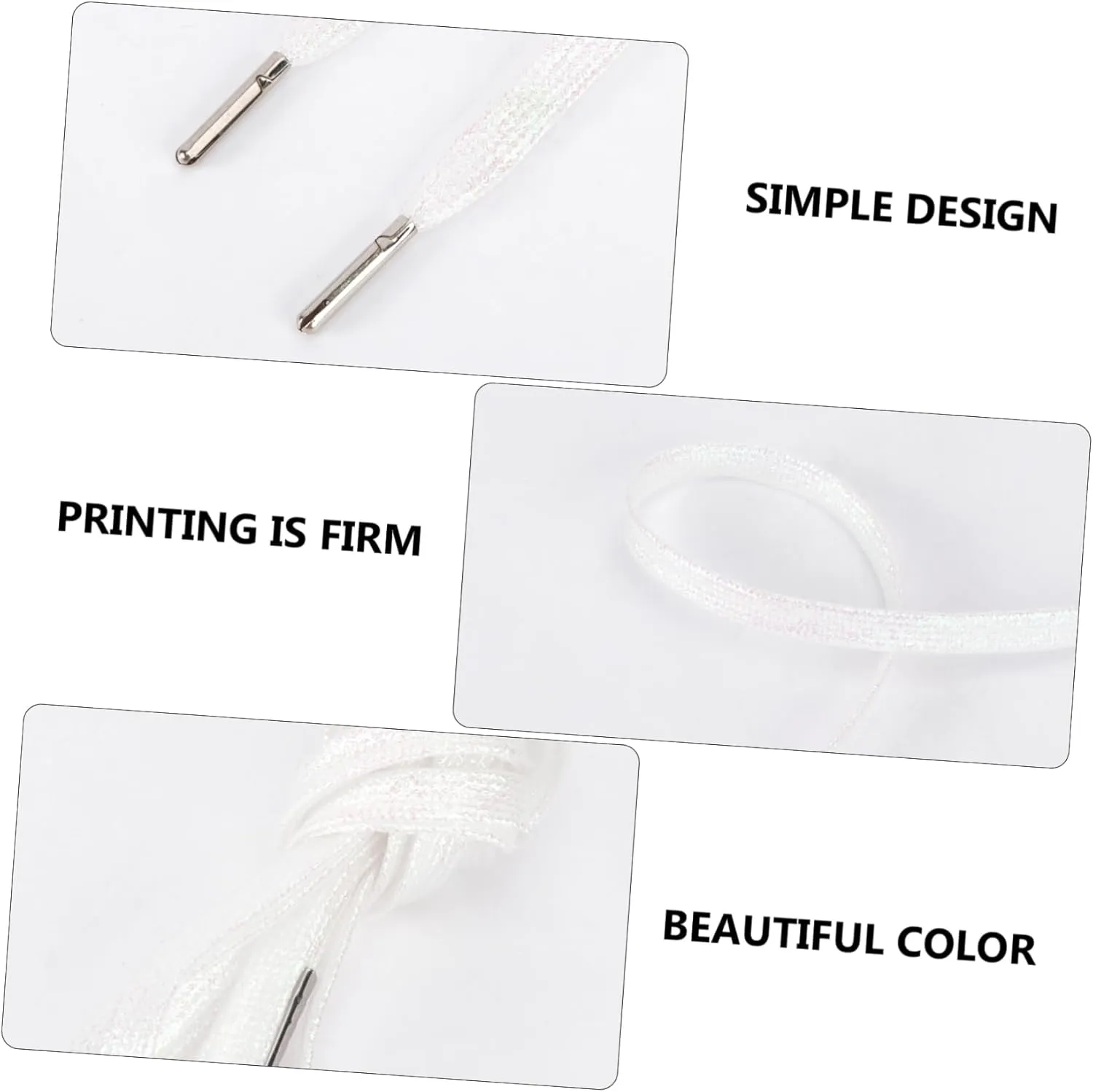 BESPORTBLE Colorful Shoelaces Tie Shoe Laces Shoes Lace Sneakers Shoelace Flat Shoelaces Plastic Shoelace All-match