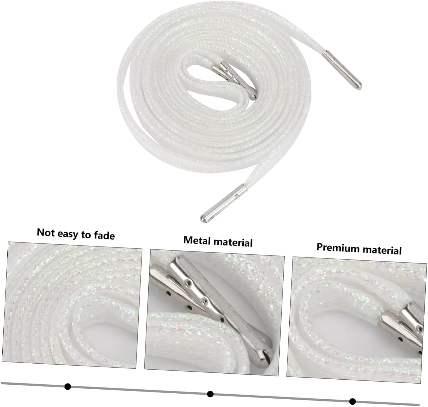 BESPORTBLE Colorful Shoelaces Tie Shoe Laces Shoes Lace Sneakers Shoelace Flat Shoelaces Plastic Shoelace All-match
