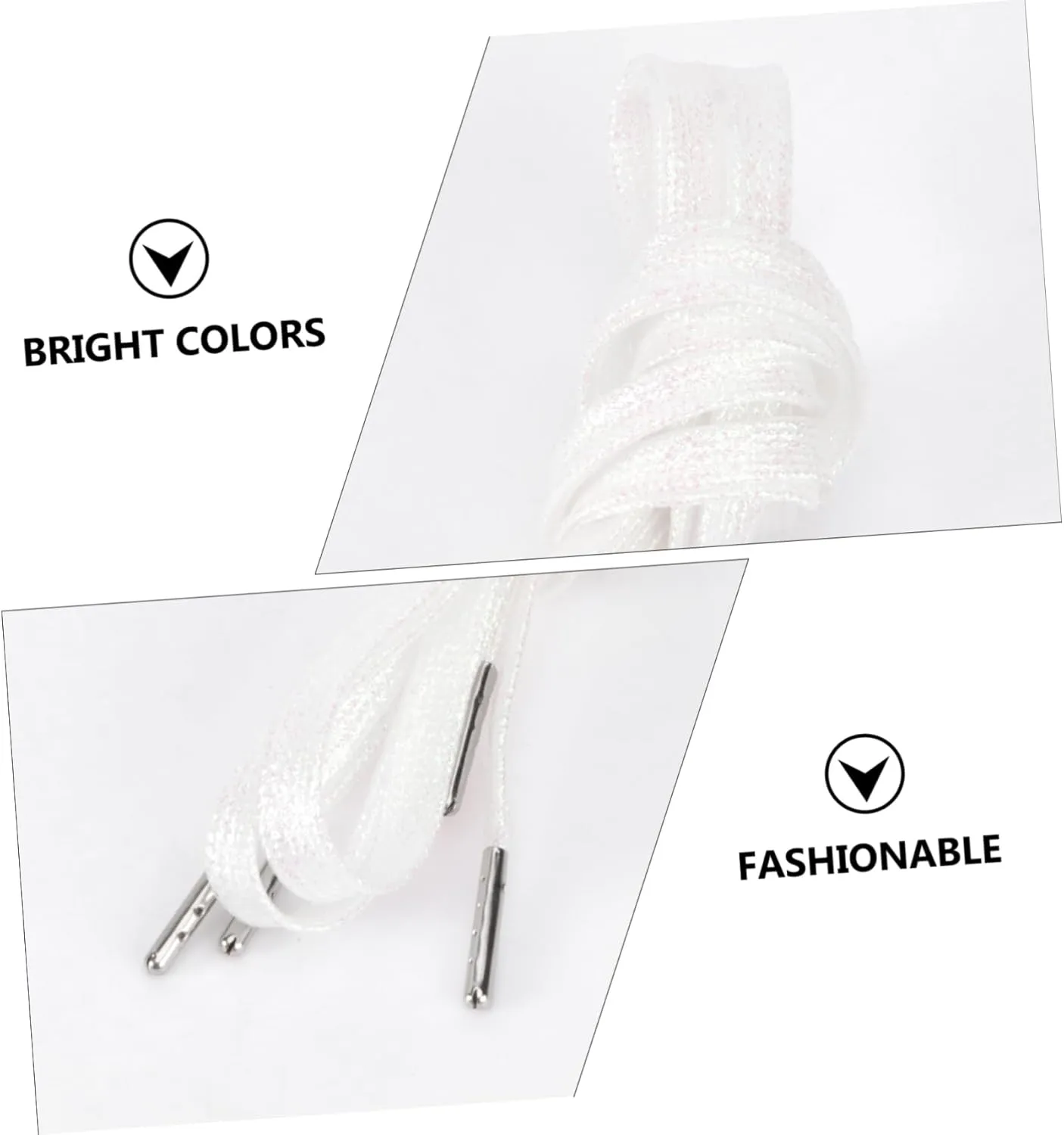 BESPORTBLE Colorful Shoelaces Tie Shoe Laces Shoes Lace Sneakers Shoelace Flat Shoelaces Plastic Shoelace All-match
