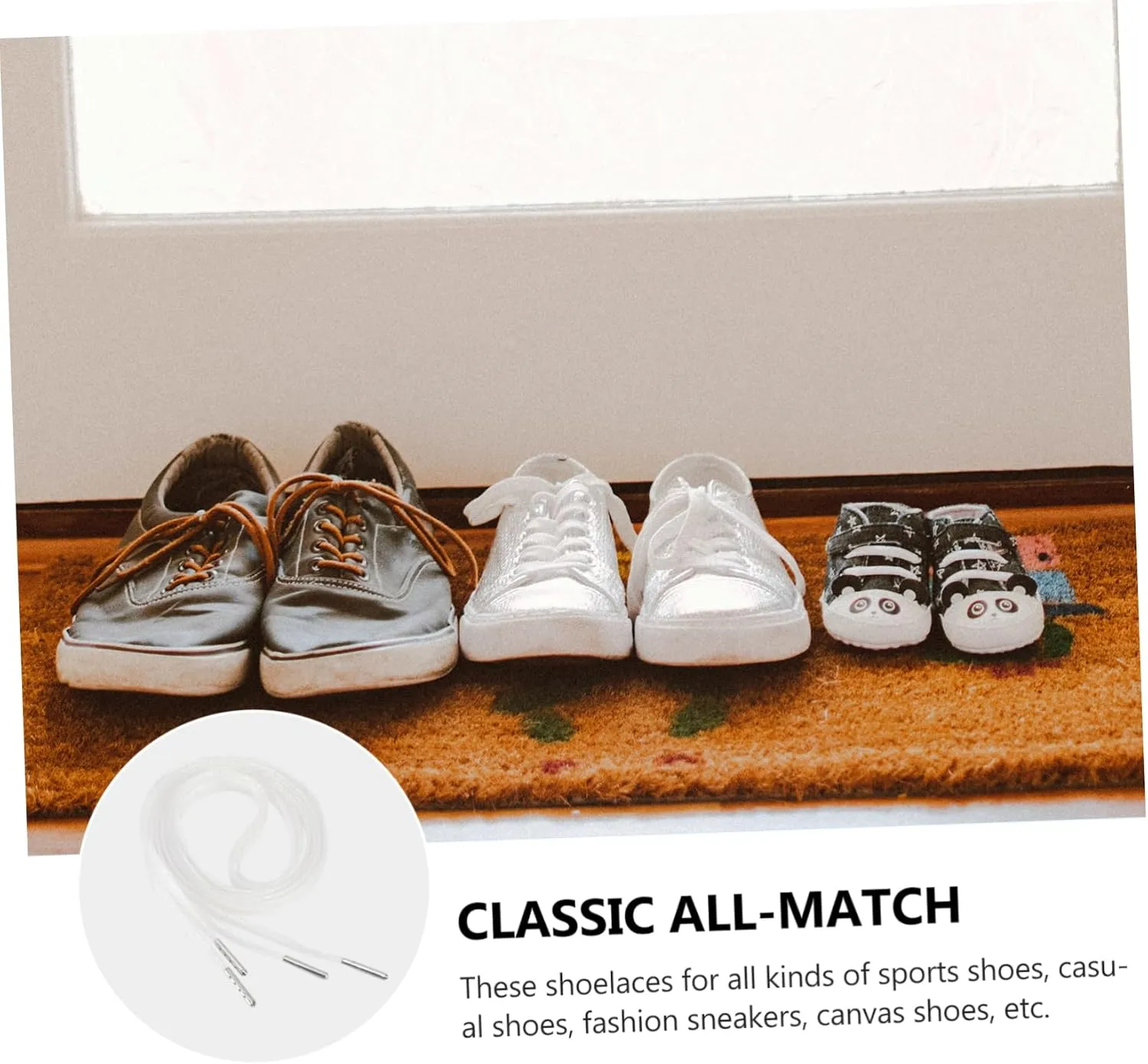 BESPORTBLE Colorful Shoelaces Tie Shoe Laces Shoes Lace Sneakers Shoelace Flat Shoelaces Plastic Shoelace All-match