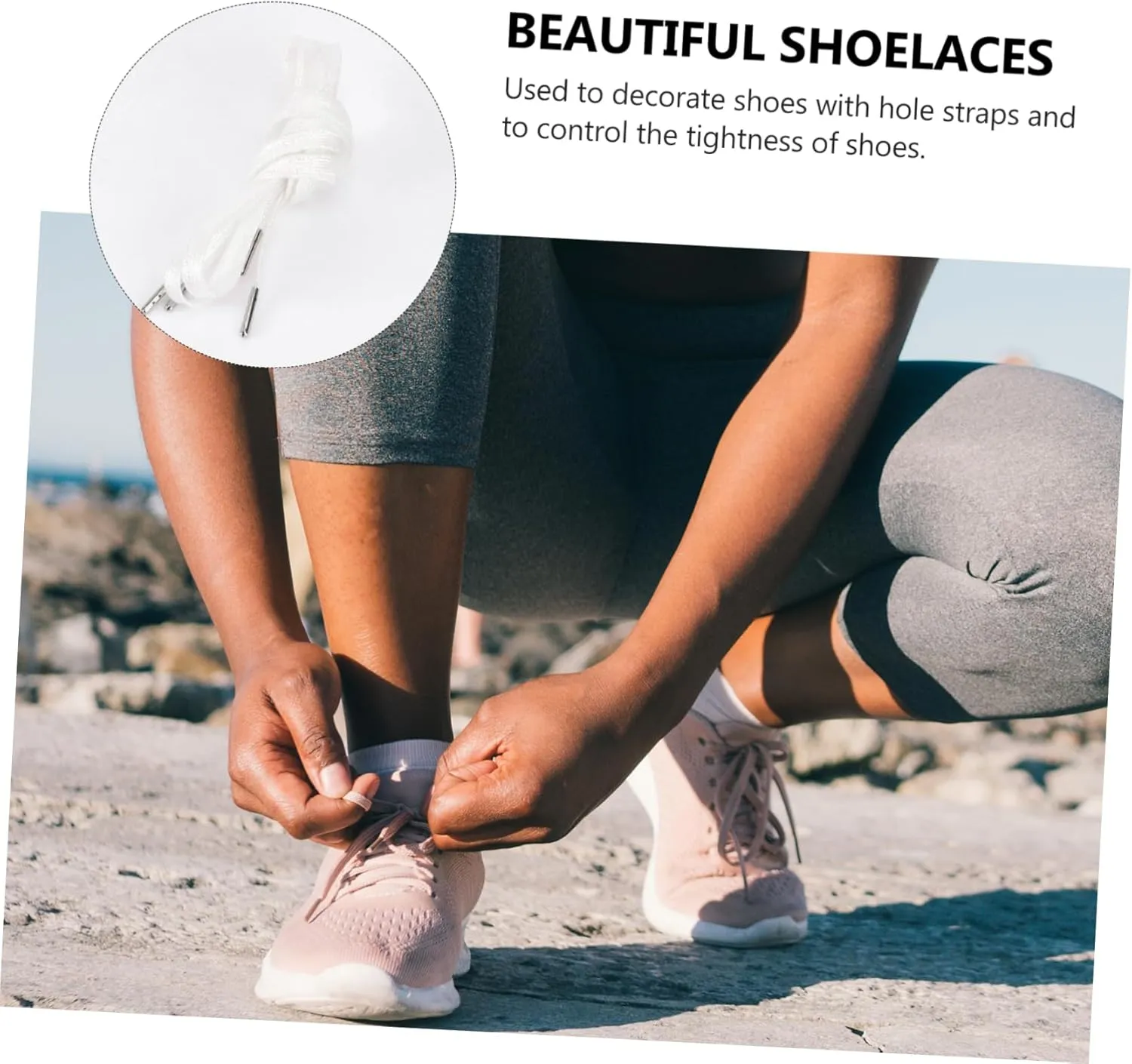BESPORTBLE Colorful Shoelaces Tie Shoe Laces Shoes Lace Sneakers Shoelace Flat Shoelaces Plastic Shoelace All-match