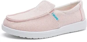 Betrue Lightweight Boat Shoes for Women, Womens Casual Loafers, Womens Slip On Deck Shoes, Breathable Canvas Walking Shoes for Women