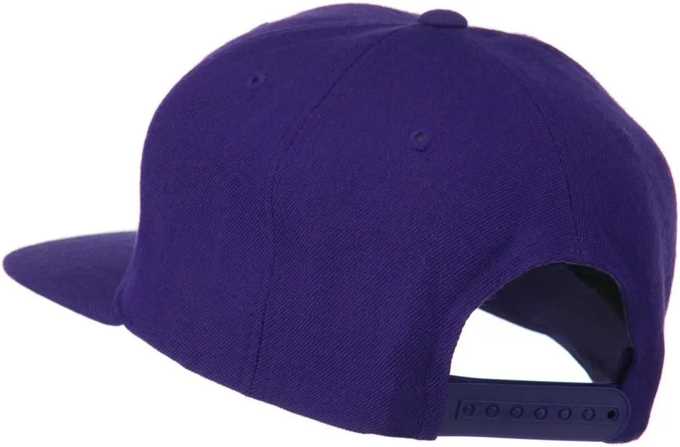 Big Diamond Embroidered Flat Bill Cap