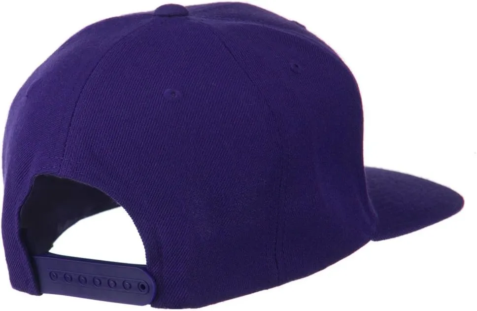 Big Diamond Embroidered Flat Bill Cap