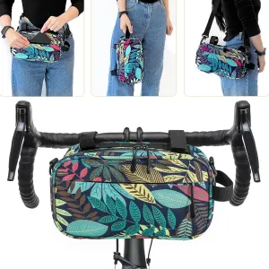 Bike Bags for Bicycles, Waterproof Bike Handlebar Bag Bicycle Front Bag Shoulder Bag Storage Bag with Shoulder Strap, Road Mountain Bike Cycling Accessories