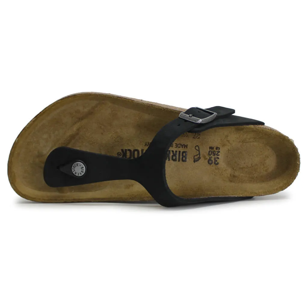Birkenstock Gizeh BS Natural Leather Unisex Toe Post Sandals