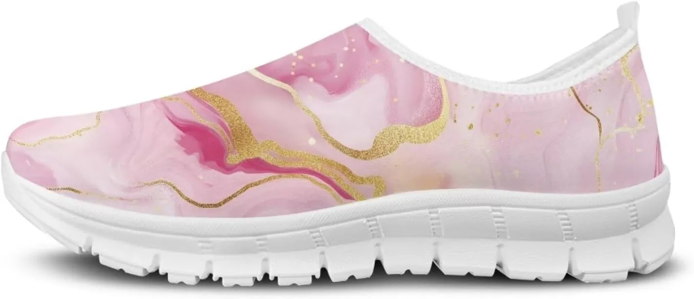 Biyejit Lightweight Shoes Slip on Sneakers for Women with Flexible Outsole Loafers Women Footwear Sockless Wear Flats
