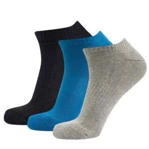 Black | Light Blue | Grey Cotton Socks (3 x PAIR)