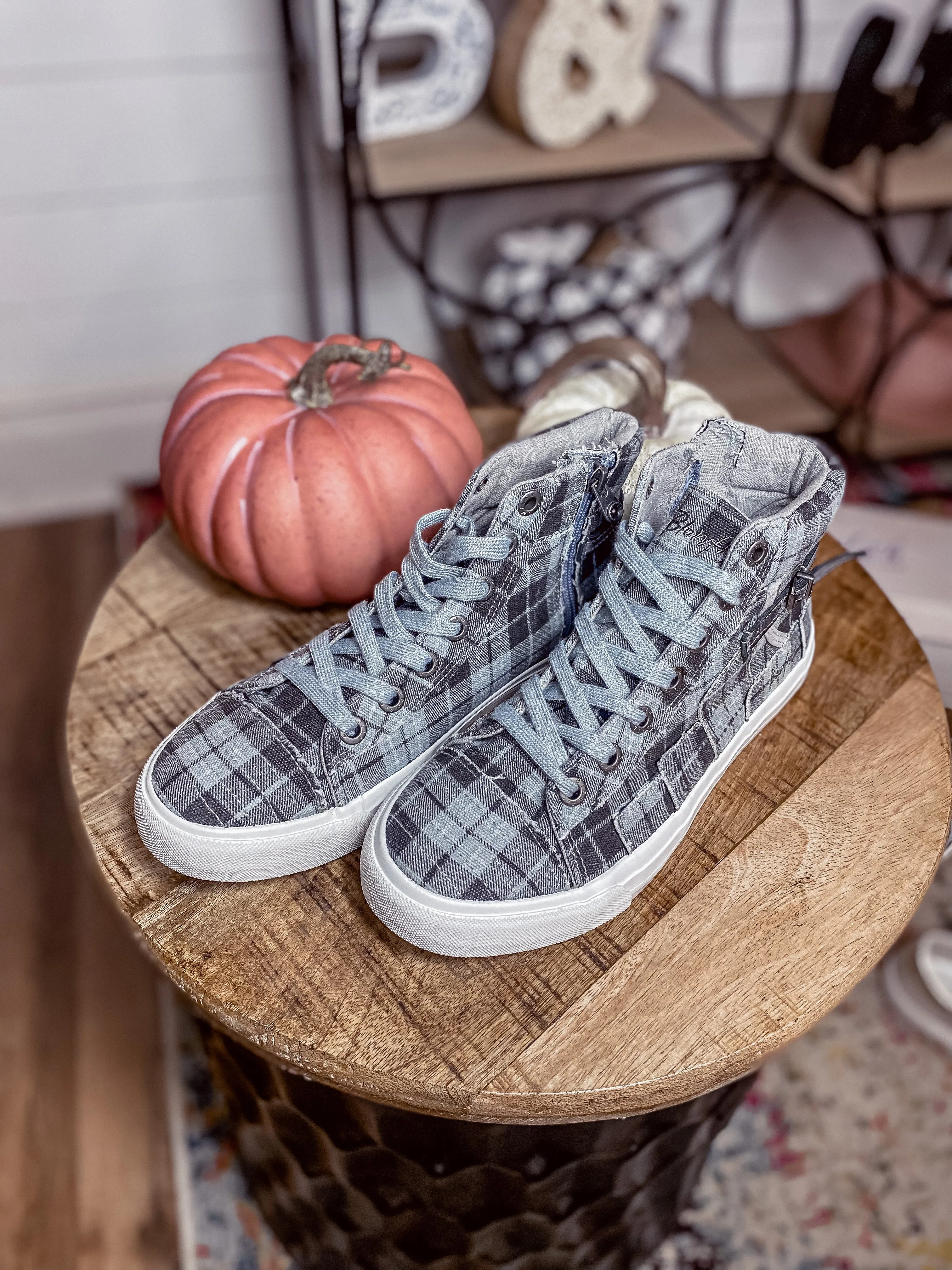 Blowfish Grey Grand Canyon Plaid Memphis Sneaker