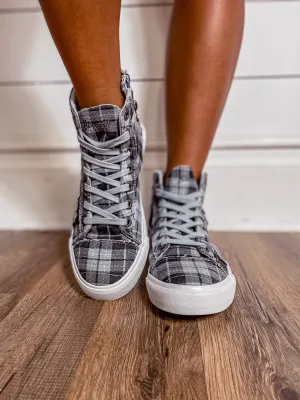 Blowfish Grey Grand Canyon Plaid Memphis Sneaker