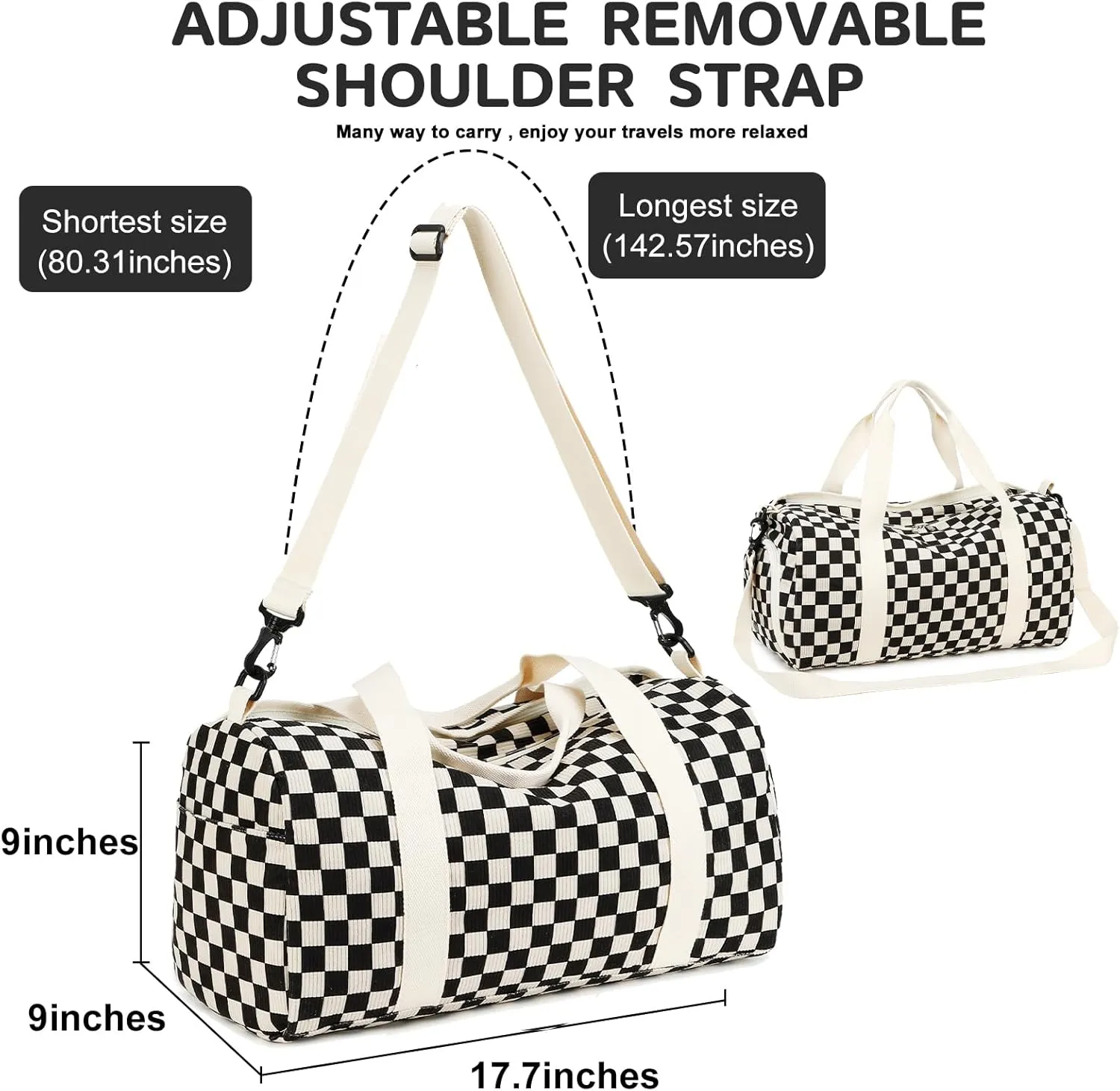 BLUBOON Duffle Bag Girls Kids Cute Gym Bag with Shoes Compartment & Wet Separation Waterproof Sports Overnight Travel Bag