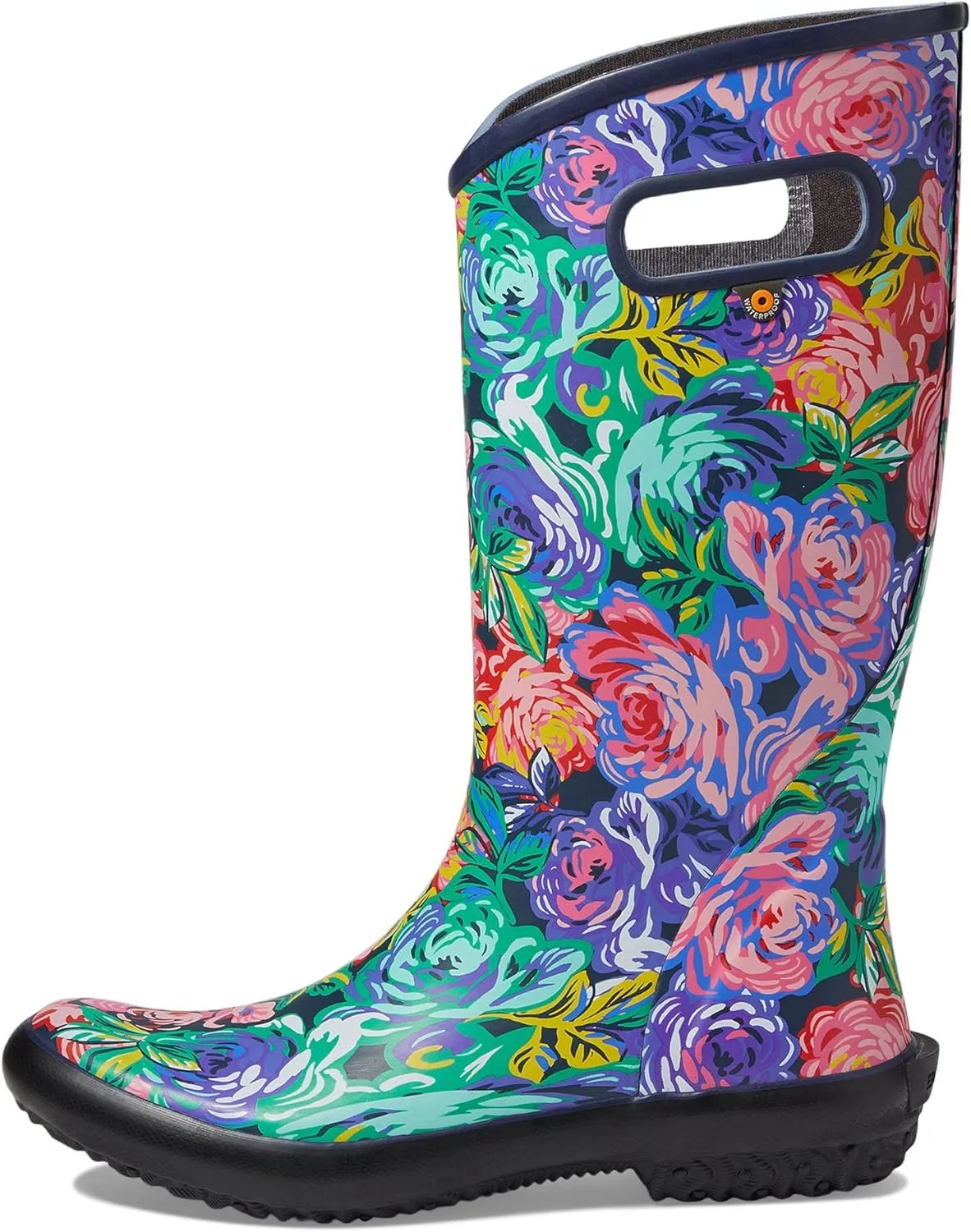 BOGS Women's Rainboot-Rose Garden Rain Shoe