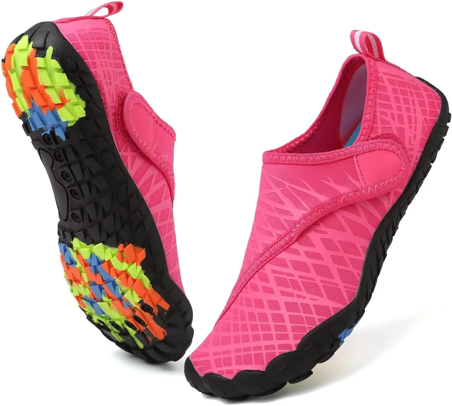 Boys & Girls Water Shoes Lightweight Comfort Sole Easy Walking Athletic Slip on Aqua 5 Toe Sock(Toddler/Little Kid/Big Kid)