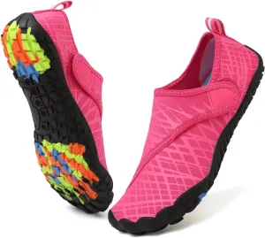 Boys & Girls Water Shoes Lightweight Comfort Sole Easy Walking Athletic Slip on Aqua 5 Toe Sock(Toddler/Little Kid/Big Kid)