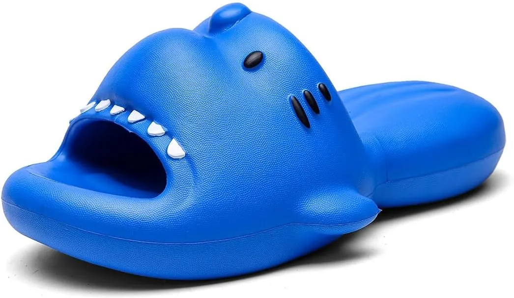 Boys Girl Slippers Non-Slip Novelty Open Toe Sandals Extremely Comfy Cushioned Thick Sole Cute Cartoon Shower Slides Indoor & Outdoor(Toddler/Little Kid/Big Kid)