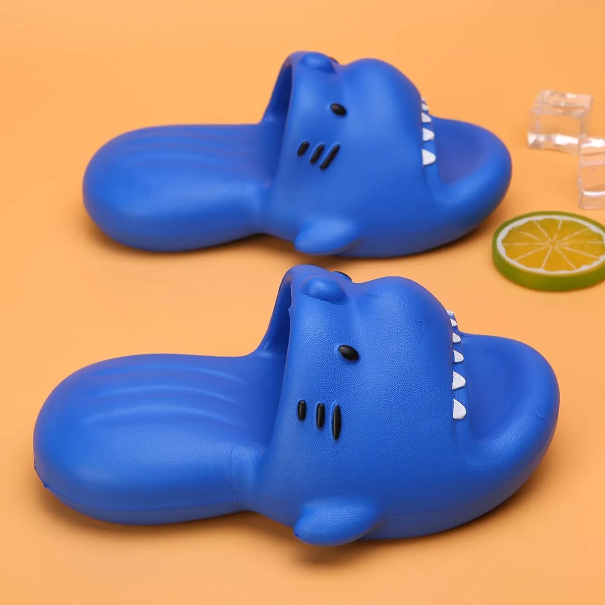 Boys Girl Slippers Non-Slip Novelty Open Toe Sandals Extremely Comfy Cushioned Thick Sole Cute Cartoon Shower Slides Indoor & Outdoor(Toddler/Little Kid/Big Kid)