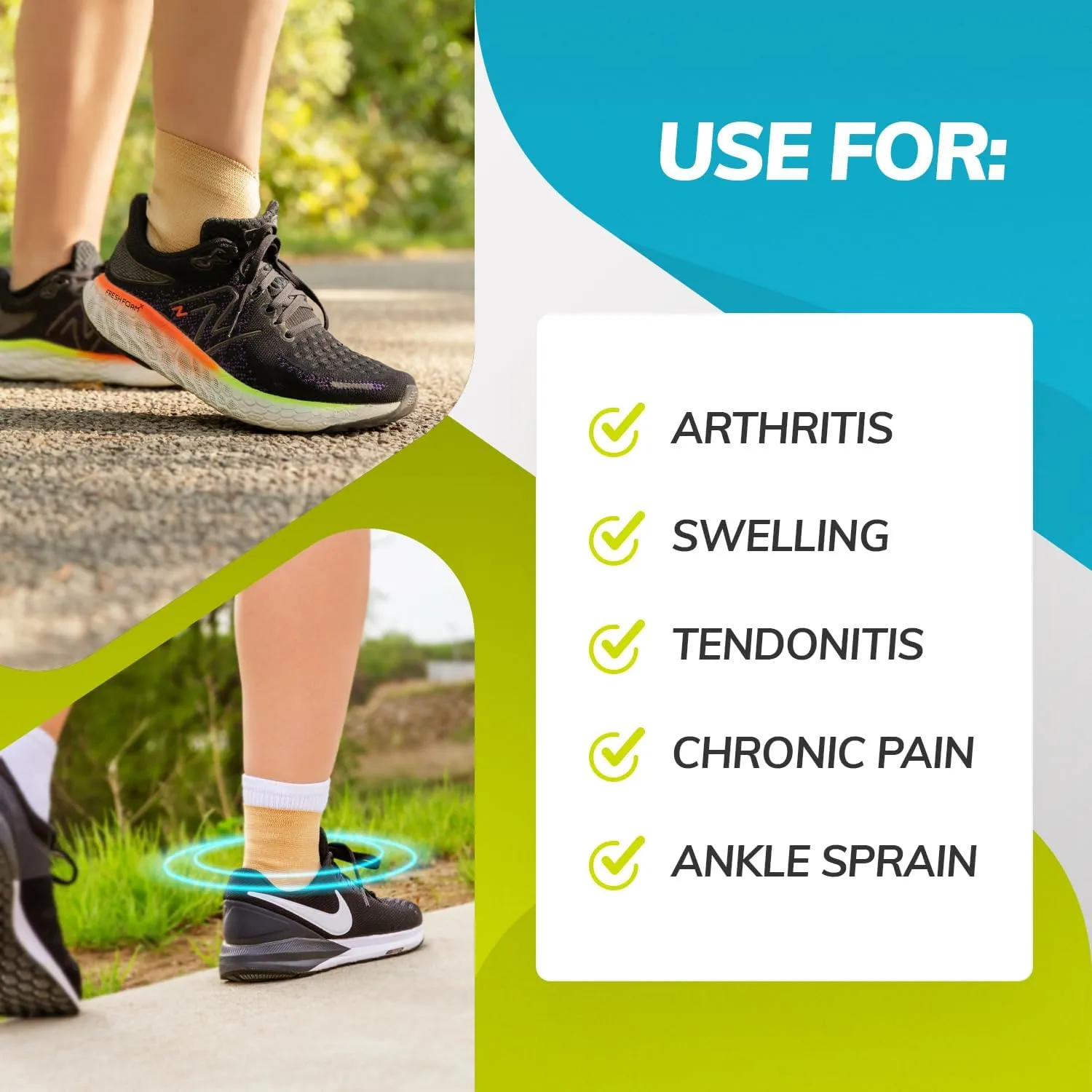 BraceAbility Elastic Ankle Support Brace - Lightweight Slip-on Compression Sleeve for Gymnastics, Dance, Sports, Running, and Sprained Foot Swelling (2XL)