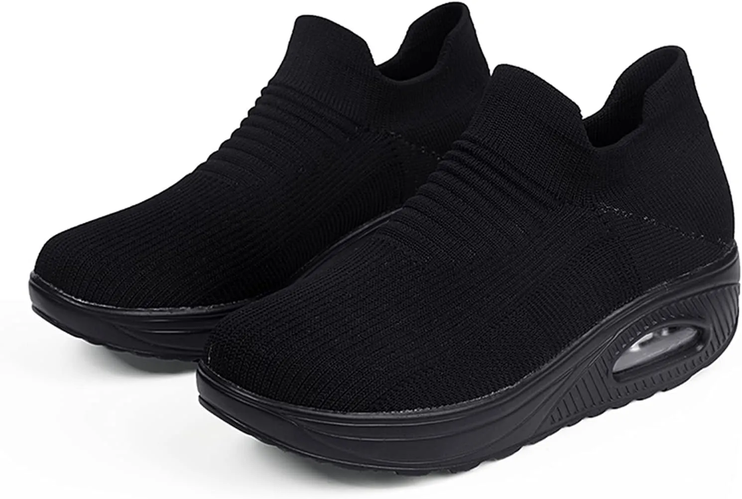 Breathable Casual Air Cushion Slip-On Orthopedic Diabetic Walking Shoes, Women's Walking Shoes Sock Sneakers