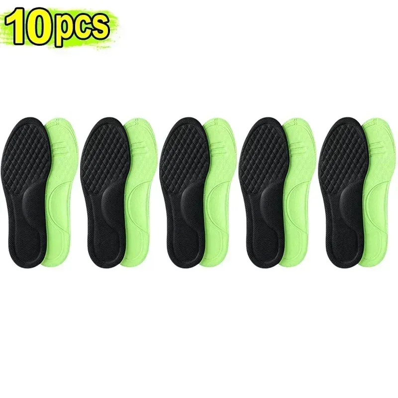 Breathable Deodorizing Shoe Insoles (10-Pack)