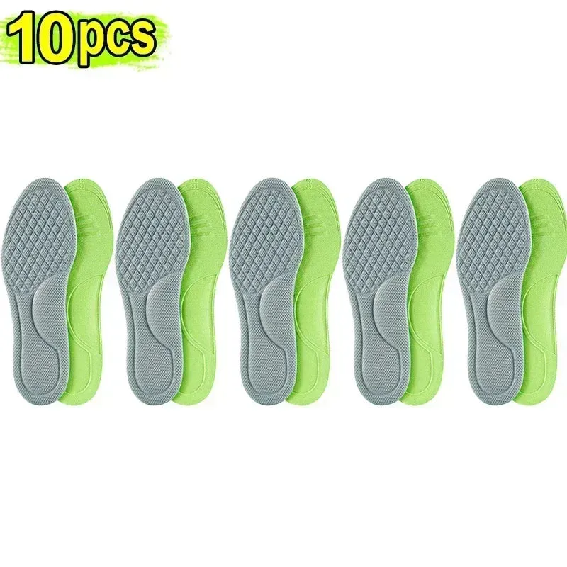 Breathable Deodorizing Shoe Insoles (10-Pack)