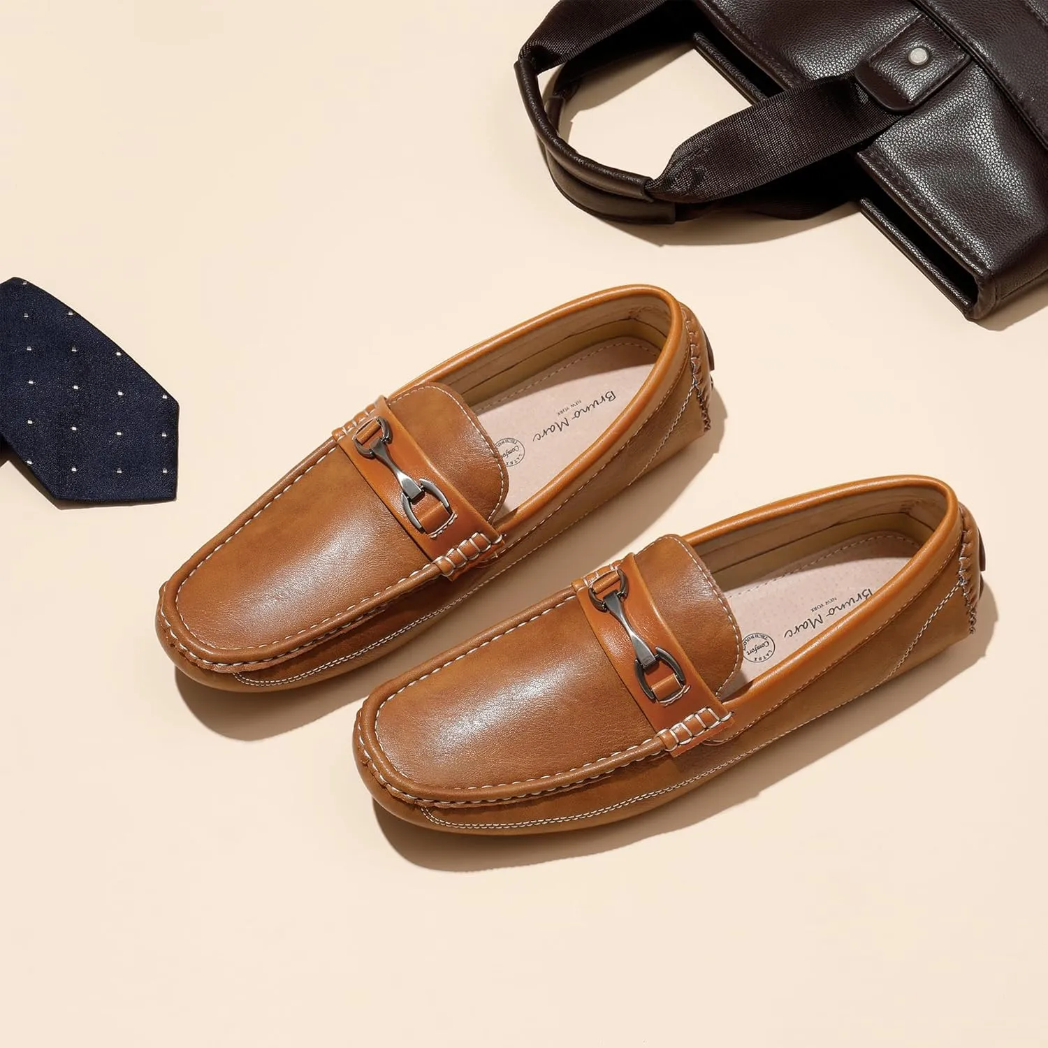 Bruno Marc Men's Driving Moccasins Penny Loafers Slip on Loafer Shoes