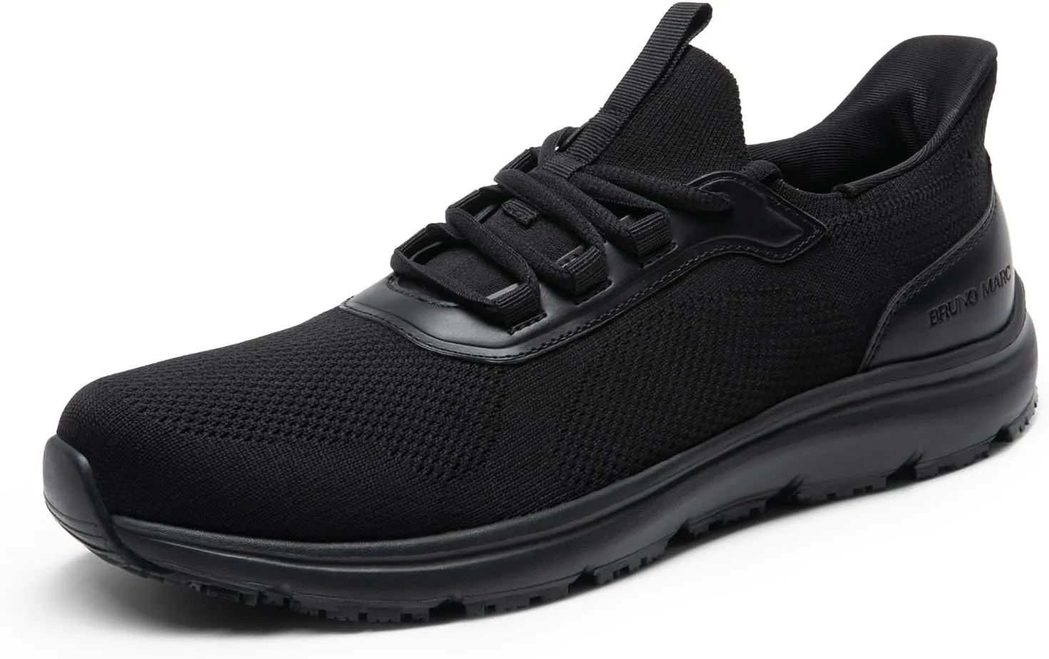 Bruno Marc Men's Hands Free Non Slip Work Shoes, Water Resistance Restaurant Slip on Food Service Sneakers