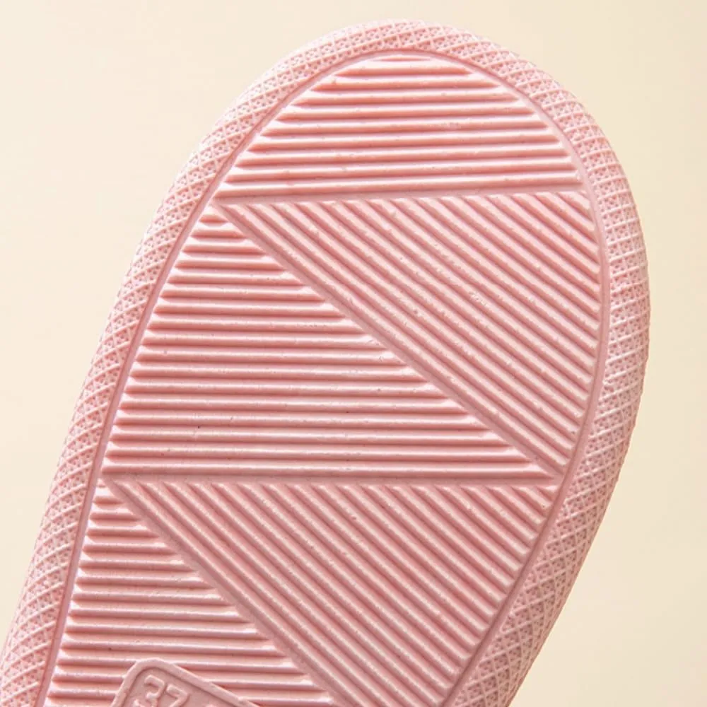 Bunny Slippers Bathroom Slippers Cave Flip-flops Flat Top Slippers Female Soft Sole Non-slip Indoor and Outdoor Wear Casual