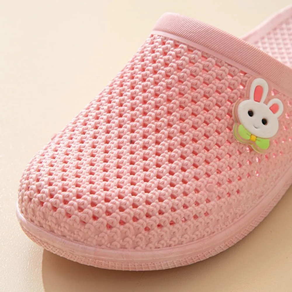 Bunny Slippers Bathroom Slippers Cave Flip-flops Flat Top Slippers Female Soft Sole Non-slip Indoor and Outdoor Wear Casual