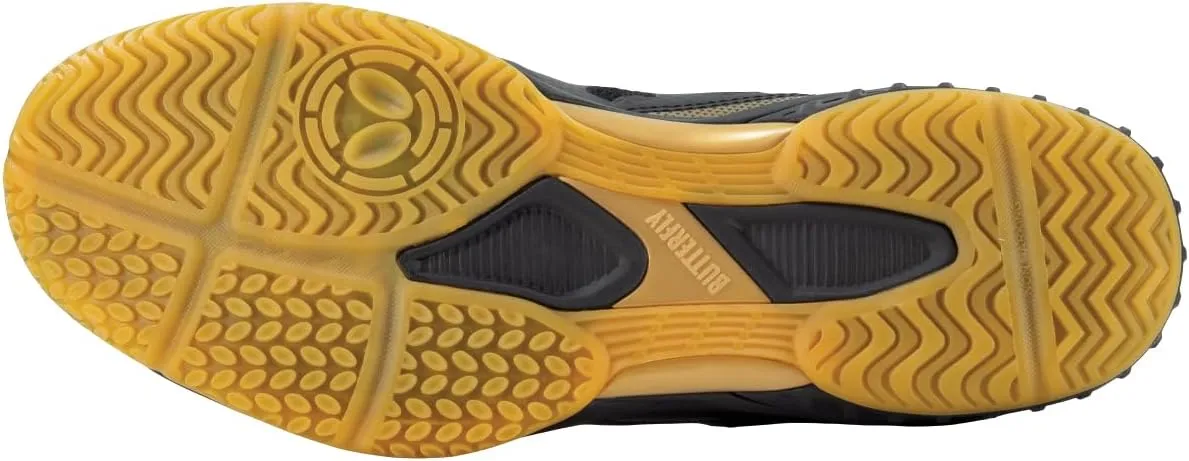 Butterfly Lezoline Levalis Shoes: Performance Table Tennis Shoes, Enhanced Comfort and Fit, Soft Breathable Mesh Upper, Shock Absorption, High Grip, Footwork Support