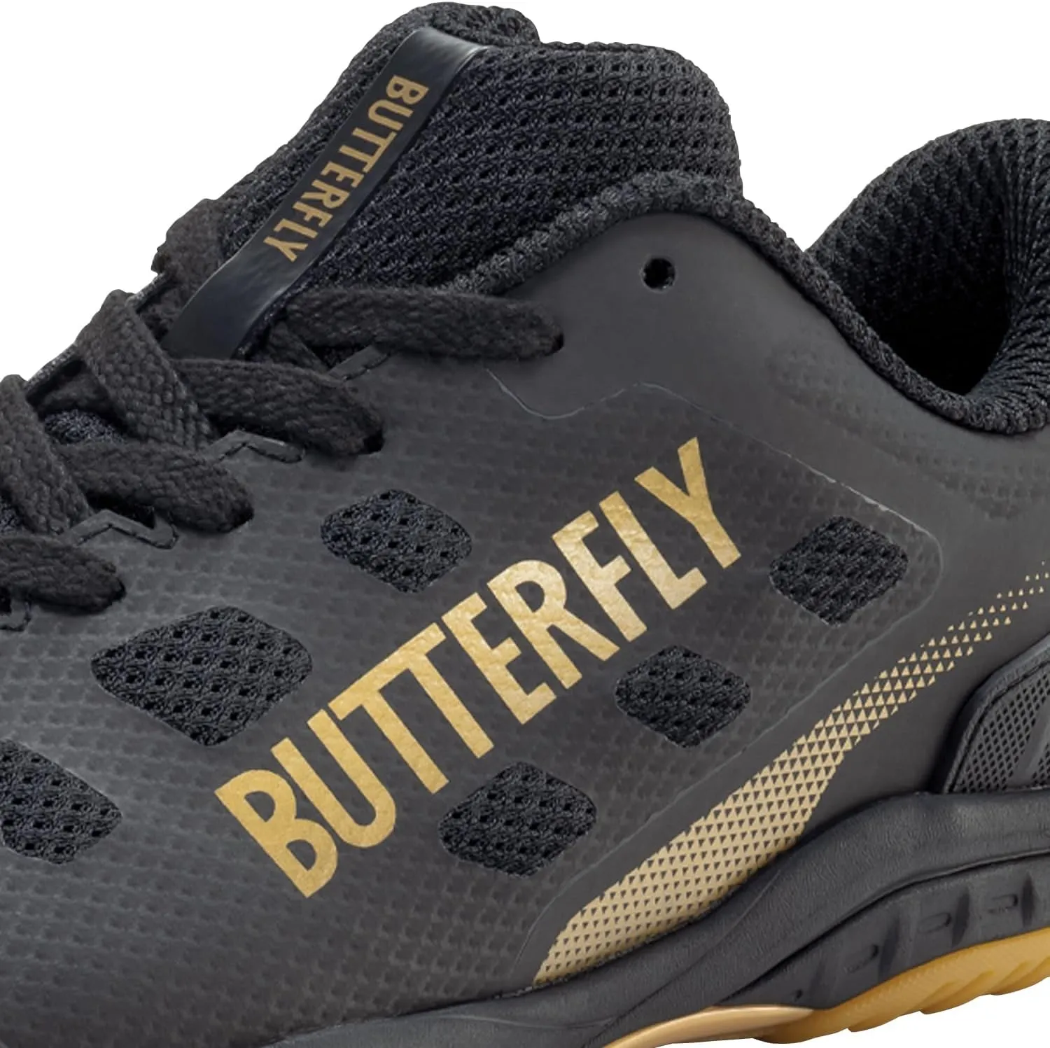 Butterfly Lezoline Levalis Shoes: Performance Table Tennis Shoes, Enhanced Comfort and Fit, Soft Breathable Mesh Upper, Shock Absorption, High Grip, Footwork Support
