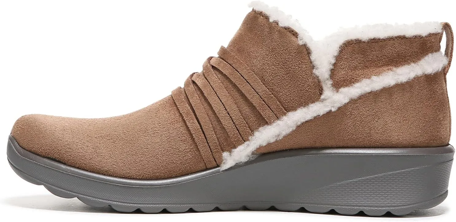 BZees Women's Glide Slip-on Ankle Boot Sneaker