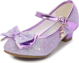 Cadidi Dinos Girls Dress Shoes Wedding Party Heel Mary Jane Princess Flower Shoes (Toddler/Little Kid/Big Kid)