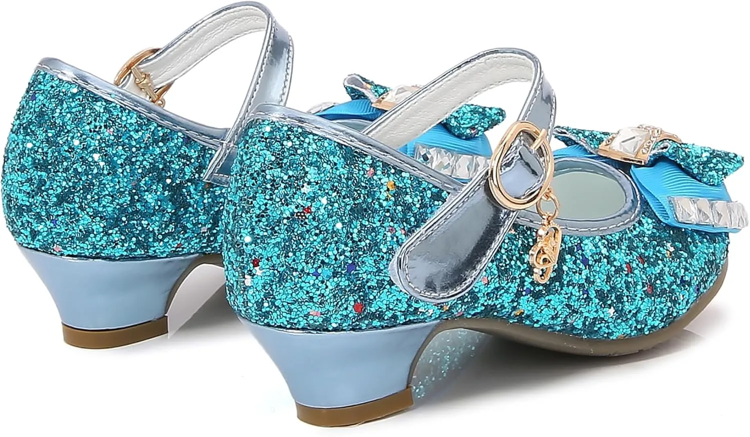 Cadidi Dinos Little Big Girl's Adorable Sparkle Princess Party Girls Dress Shoes
