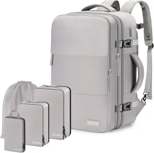 Carry-On Backpack - 42L Airline Approved Travel Backpack for Men & Women - Waterproof Business & Gym Laptop Daypack - Casual Daypack for Business & Weekend Hiking