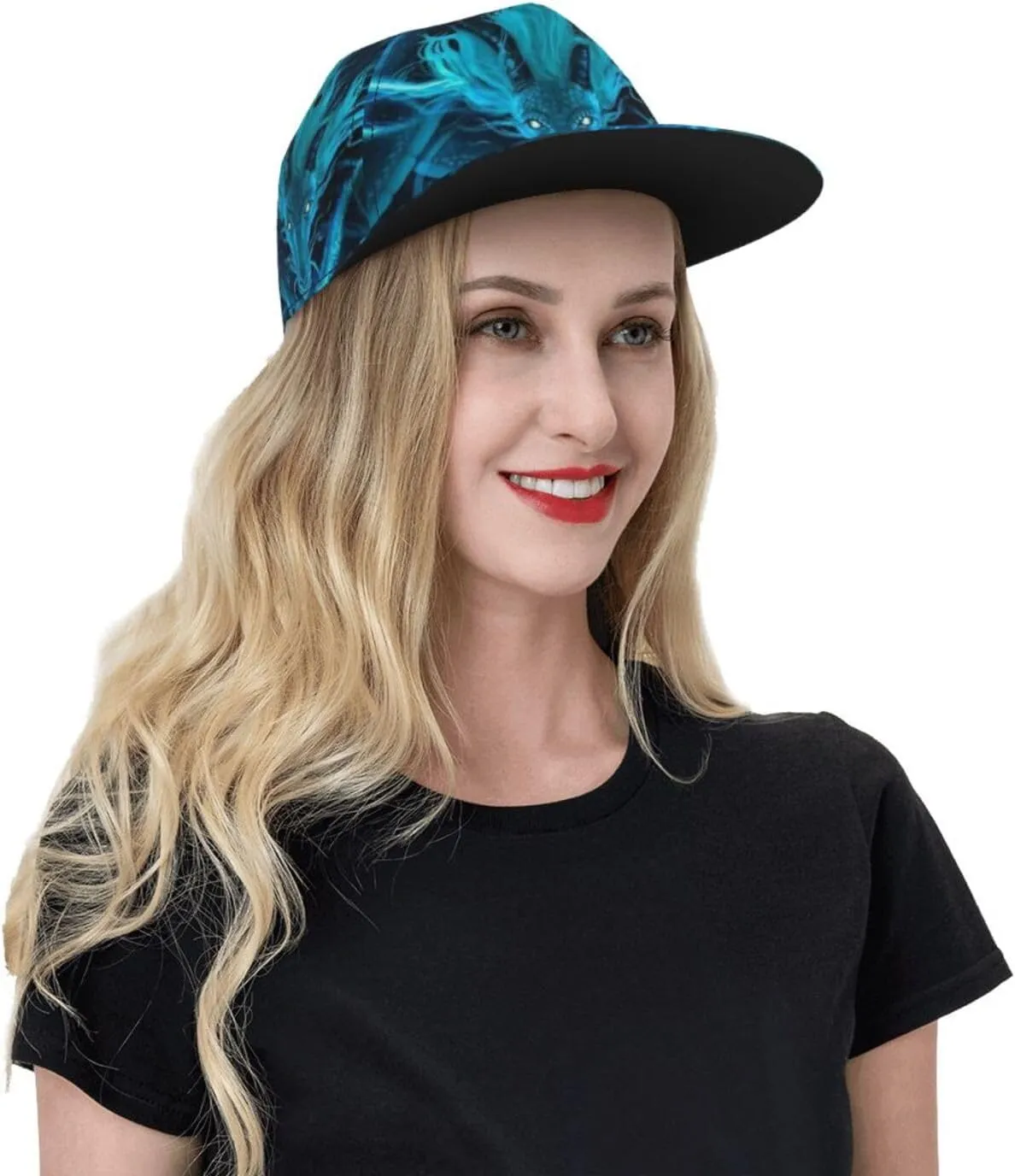 Cartoon Animal Baseball Cap for Men Women Classic Snapback Hip Hop Flat Bill Brim Adjustable Visor Beach Trucker Hat