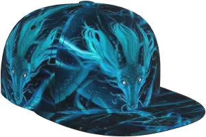 Cartoon Animal Baseball Cap for Men Women Classic Snapback Hip Hop Flat Bill Brim Adjustable Visor Beach Trucker Hat