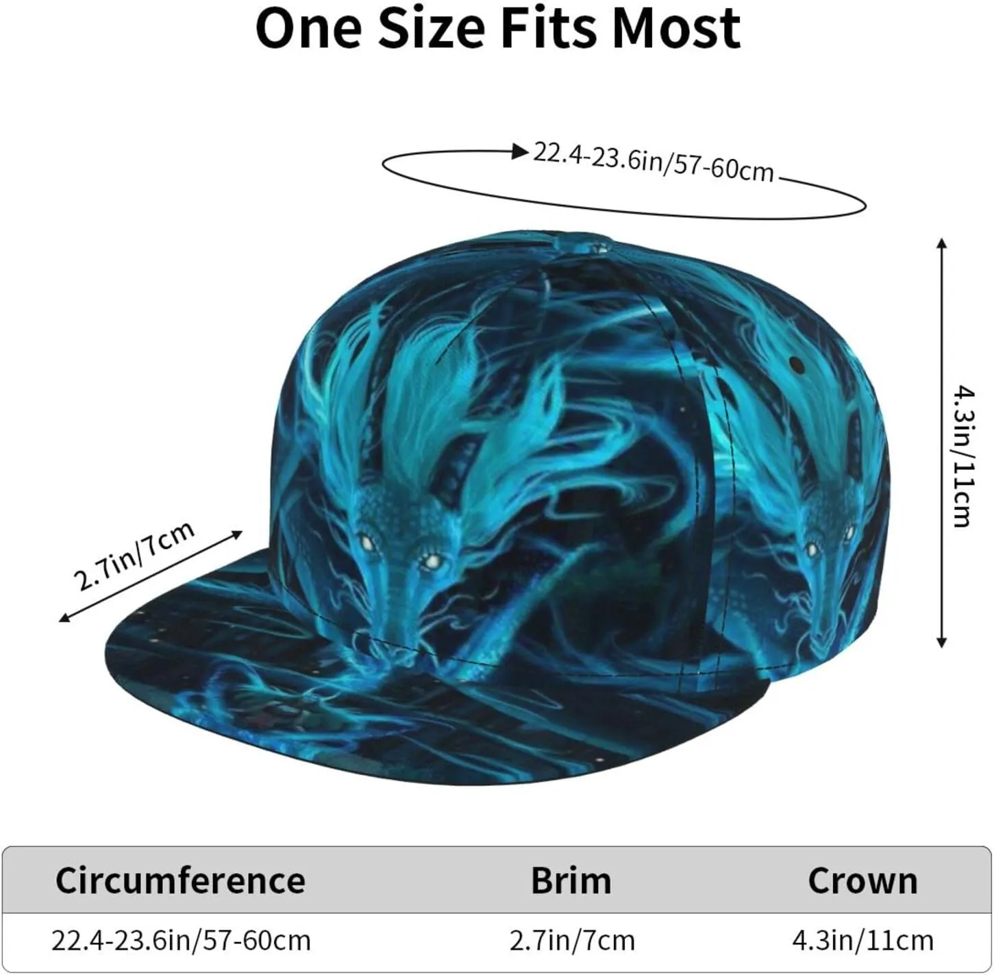 Cartoon Animal Baseball Cap for Men Women Classic Snapback Hip Hop Flat Bill Brim Adjustable Visor Beach Trucker Hat