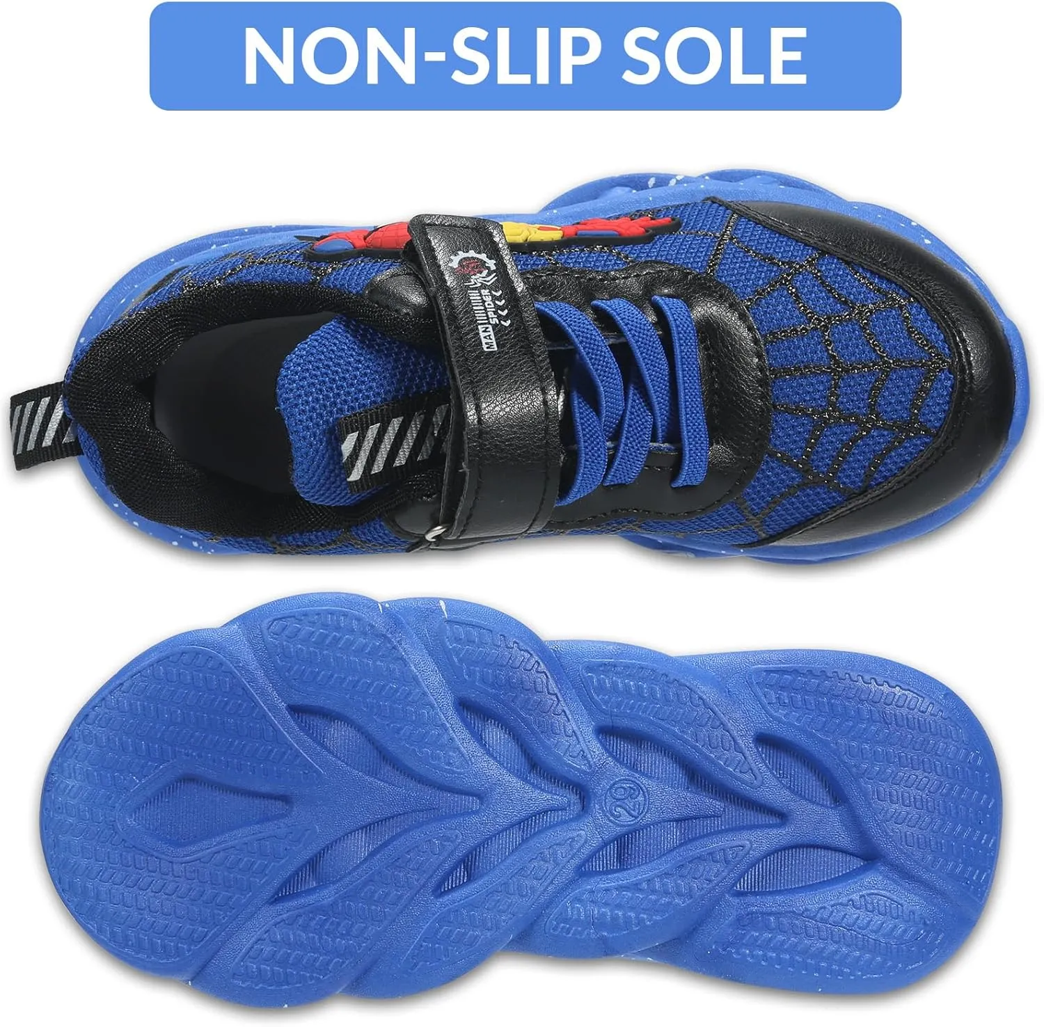 Cartoon LED Illuminated Sneakers for Outdoor Sports and Running with Breathable Design
