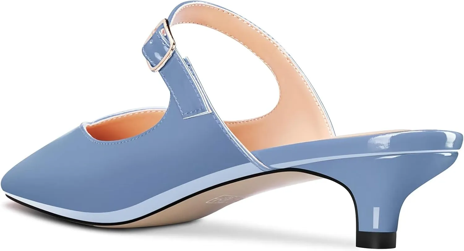 Castamere Women Low Kitten Heel Square Toe Slip-on Pumps Wedding Dress 1.2 Inches Heels