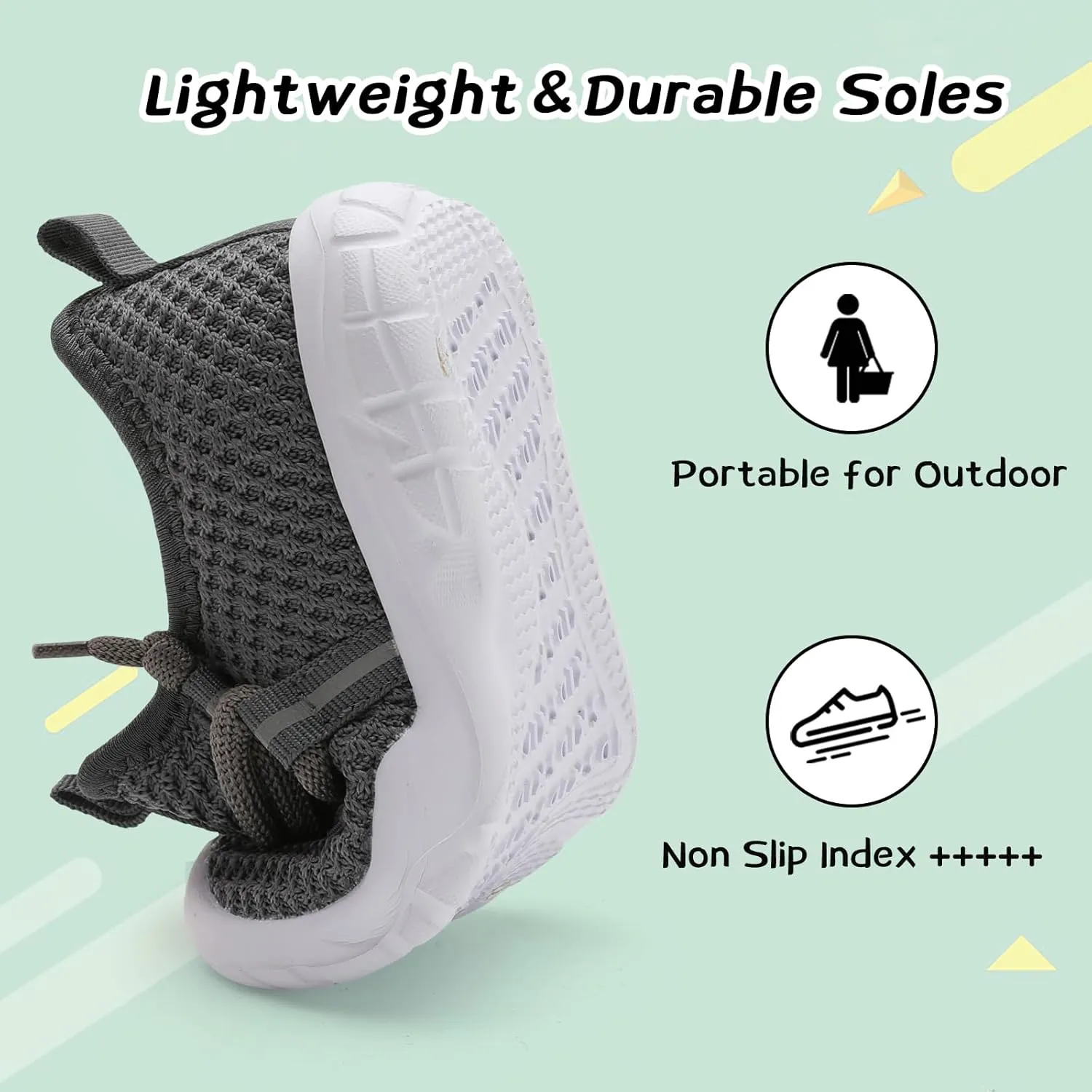 Centipede Demon Toddler Shoes Boys Girls Barefoot Shoes Kids Breathable Walking Running Shoe Slip on Sneakers Lightweight Outdoor Athletic Tennis Shoe