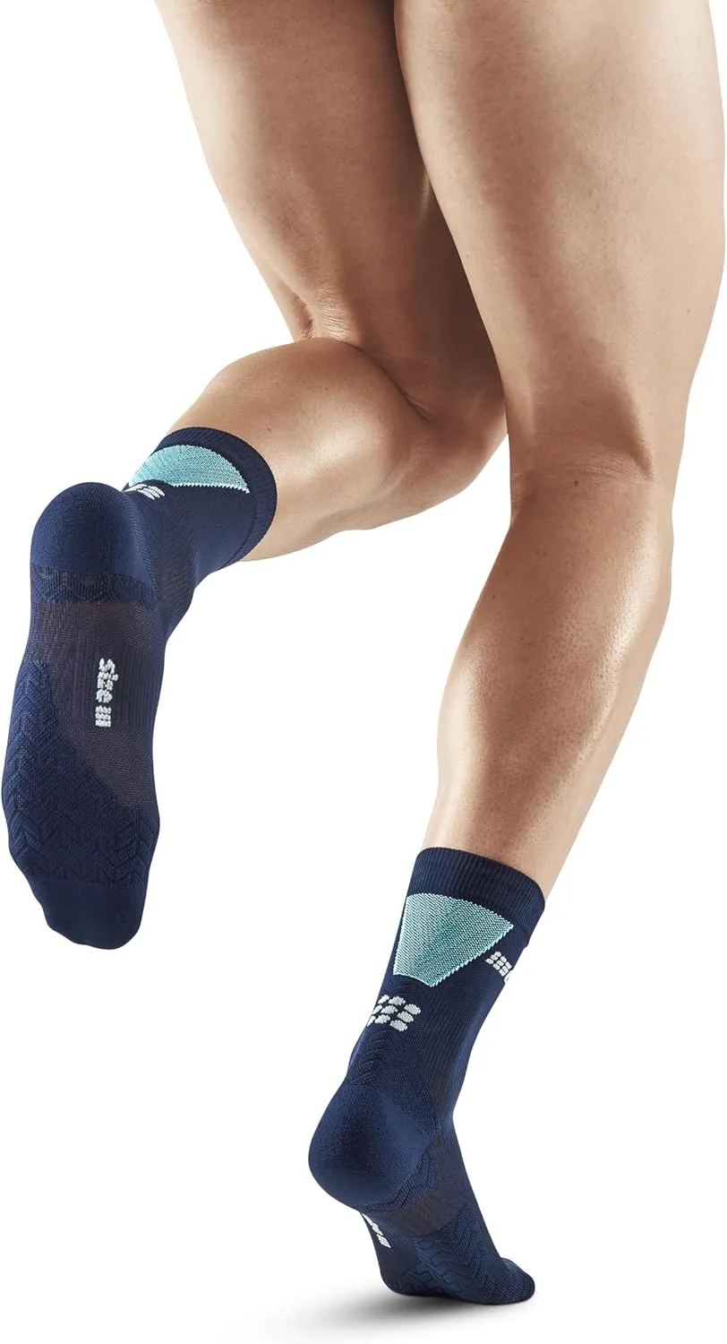 CEP 2024 New Ultralight Mid Cut Compression Socks for Men - Breathable, Lightweight Performance Running Crew Socks