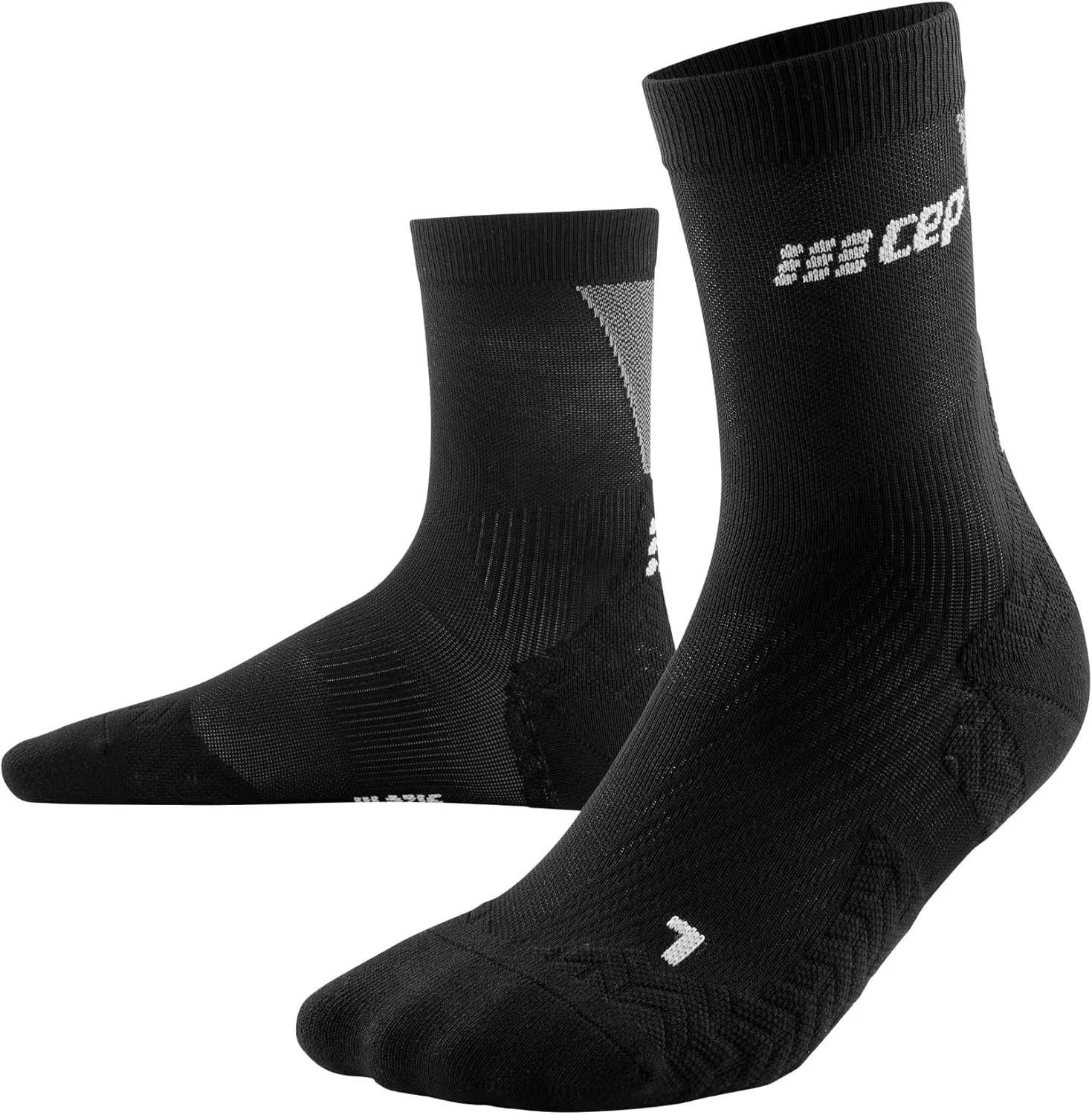 CEP 2024 Ultralight Mid Cut Compression Socks for Women - Breathable, Lightweight Performance Running Crew Socks