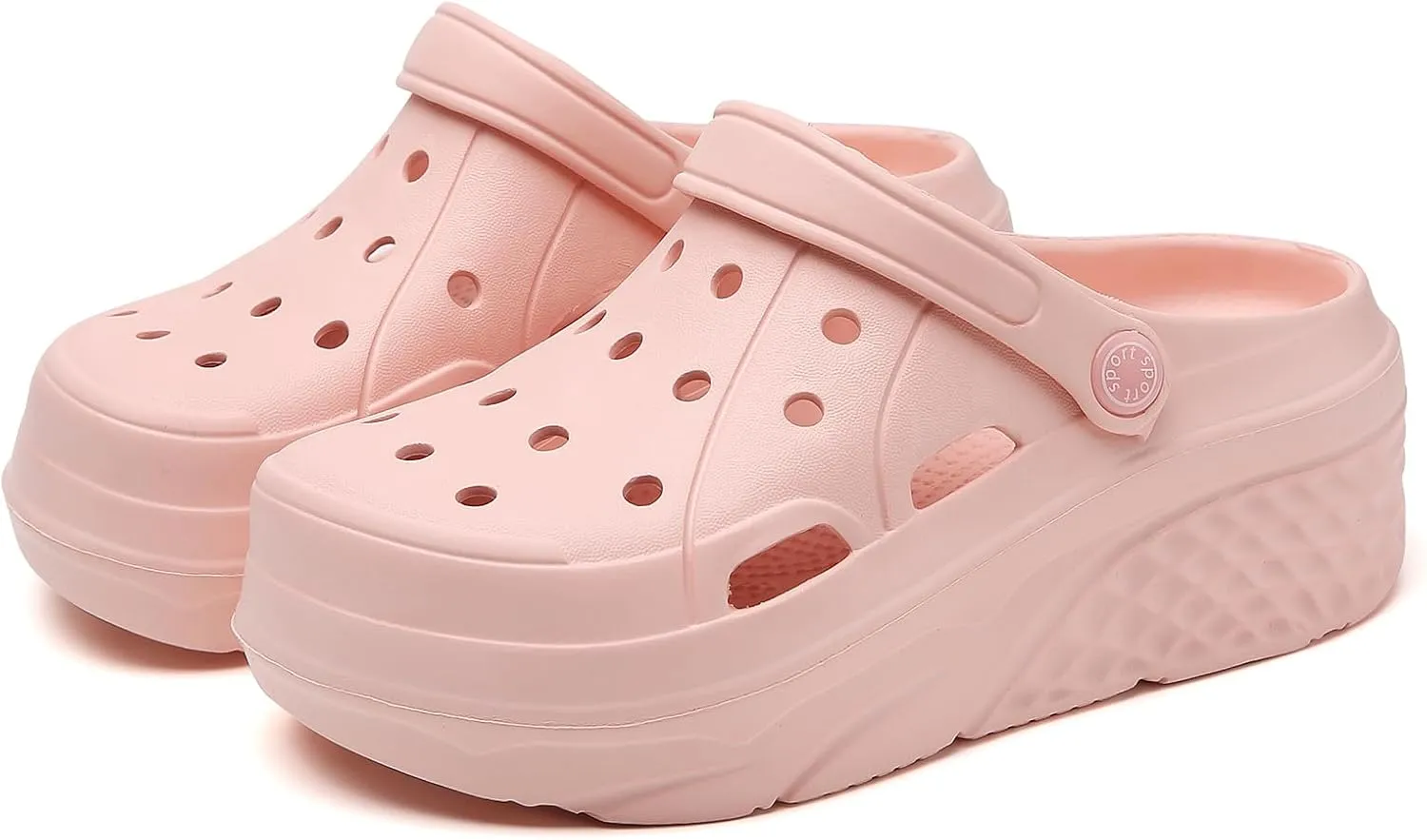 CERYTHRINA Gardener Platform Clogs Slippers Hight Heels Mules Clog Slip on Wedge Sandals