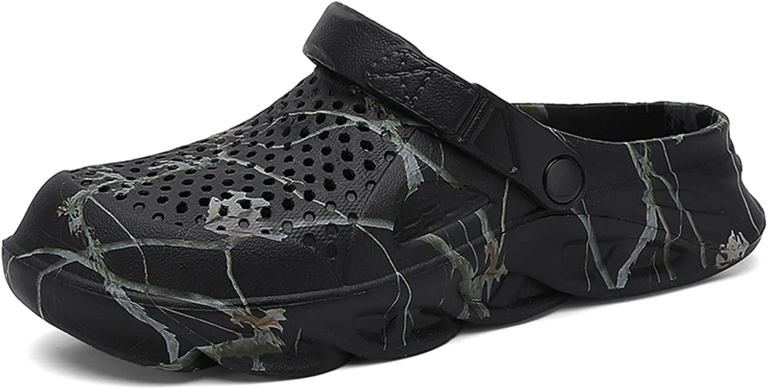 CERYTHRINA Men Garden Clogs Shoes Slippers: Lightweight Casual - Slip On Sandals for Outdoor Summer Beach Walking