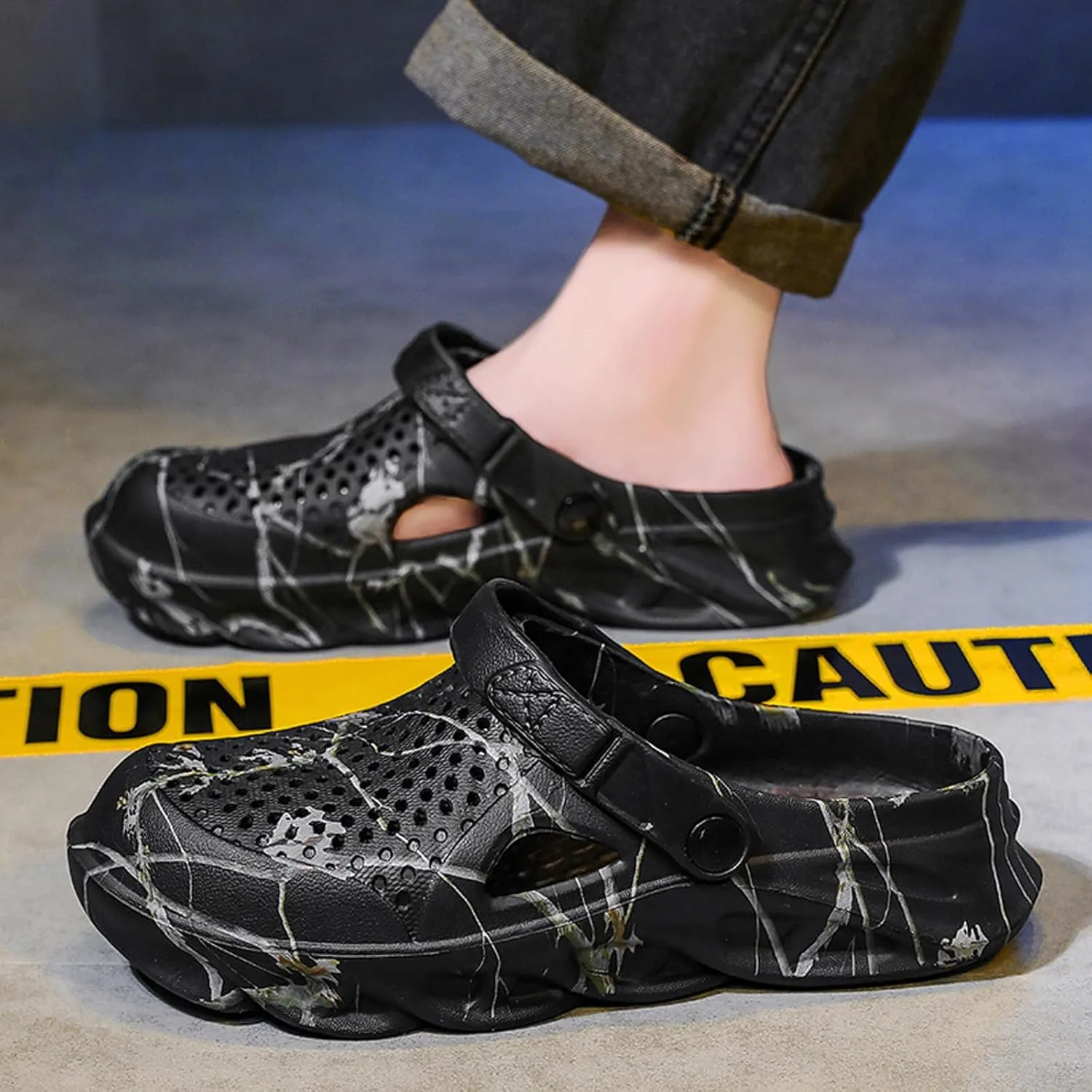 CERYTHRINA Men Garden Clogs Shoes Slippers: Lightweight Casual - Slip On Sandals for Outdoor Summer Beach Walking