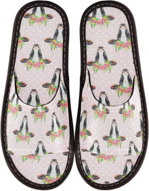 CHIFIGNO Cool and Reusable Summer Spa Shoes for Adults with Anti-slip Sole Size 4-5
