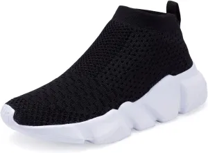 CHUI Boys Girls Breathable Sneakers Mesh Lightweight Easy Walk Casual Slip-On Athletic Running Walking Shoes